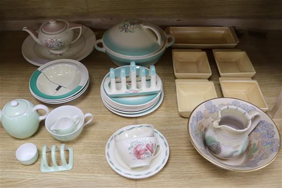 Mixed Susie Cooper part tea ware designed for Grays and Burslem